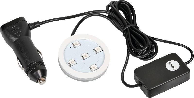 LAMPA - Base LED 7 couleurs pour désodorisant TRUCKY - Compatible 10-30V avec câble 1,5m - Réf. 936479_0