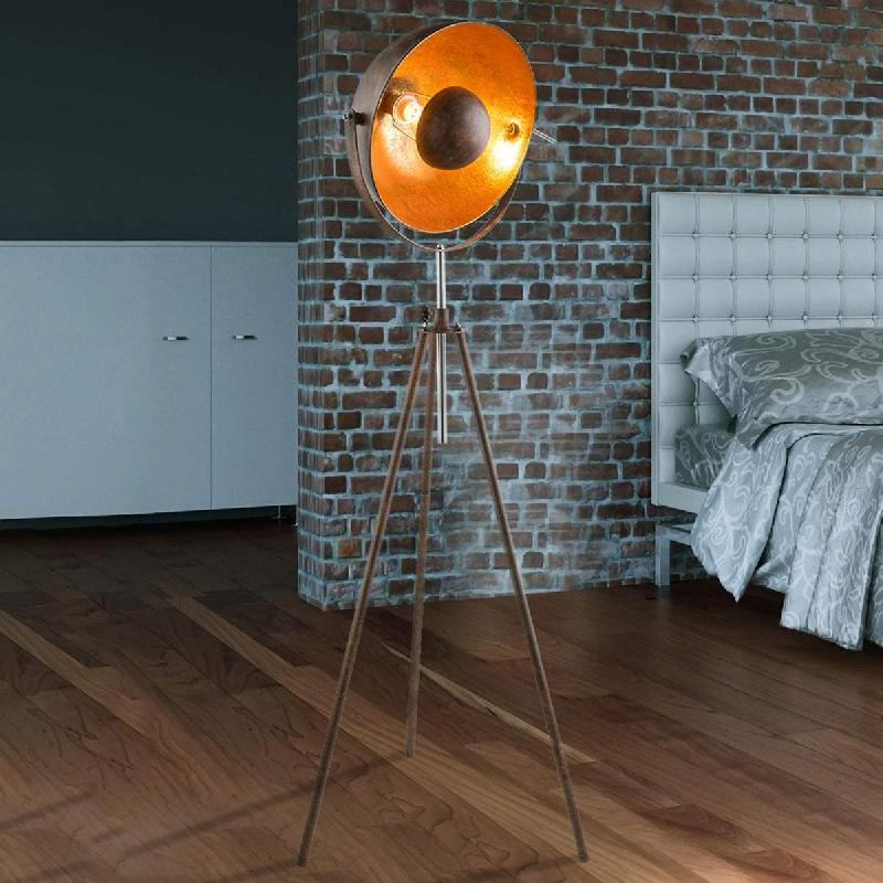 GLOBO LAMPADAIRE À TRÉPIED COULEUR ROUILLE XIRENA I