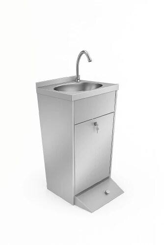 Lave-mains en inox commande au pieds 400x550 mm - 3667470001592_0