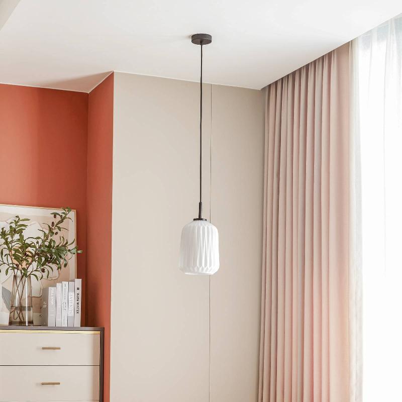 LUCANDE SUSPENSION LIRIEN, NOIR, VERRE, Ø 20 CM