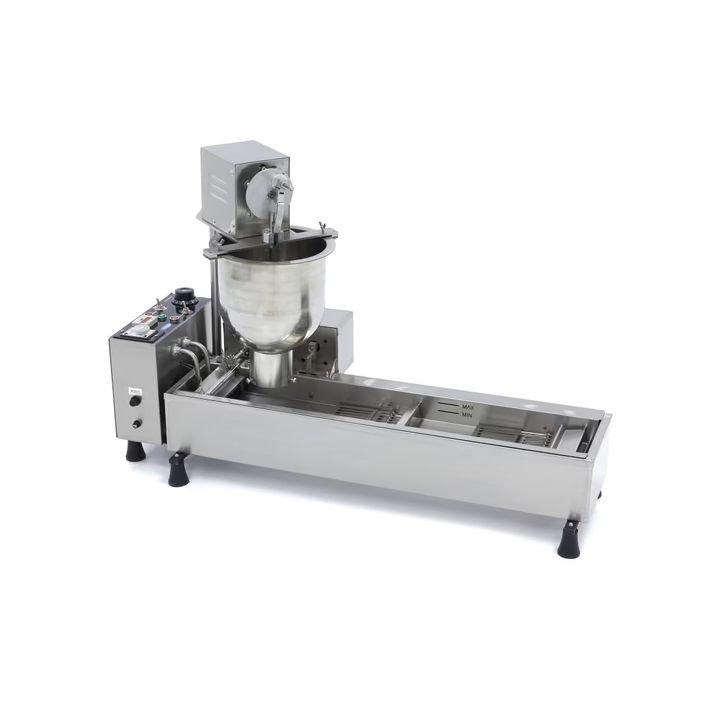 Machine à donuts professionnelle automatique, 500 donuts/h, friteuse 13 L inox_0