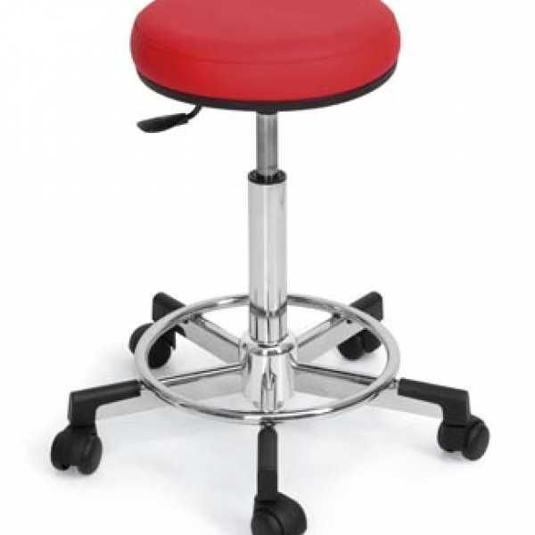 Tabouret de coiffure - Soft FE 01 - tabouret de coupe et de caisse avec assise épaisse et pompe gaz_0