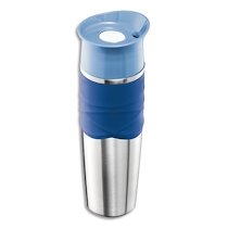 MUG BOUTEILLE ISOTHERME 320 ML PICNIK NOMADE ADULTE EN ACIER, PP ET SILICONE BLEU ORAGE, ÉTANCHE