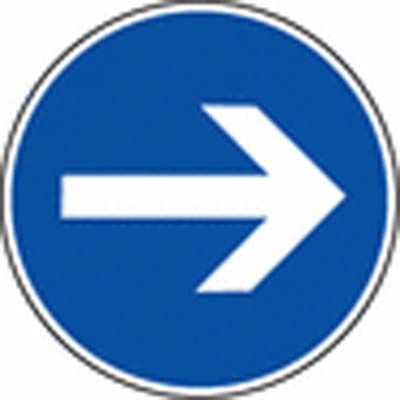 Panneau de signalisation - sens obligatoire_0