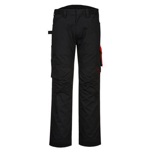 PANTALON DE TRAVAIL DE SERVICE PW240 ROUGE/NOIR 34 - PORTWEST