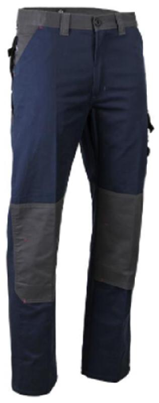 PANTALON VOLT MULTIPOCHES BLEU MARINE/GRIS FONCÉ T50 - LMA LEBEURRE - 1792-T50