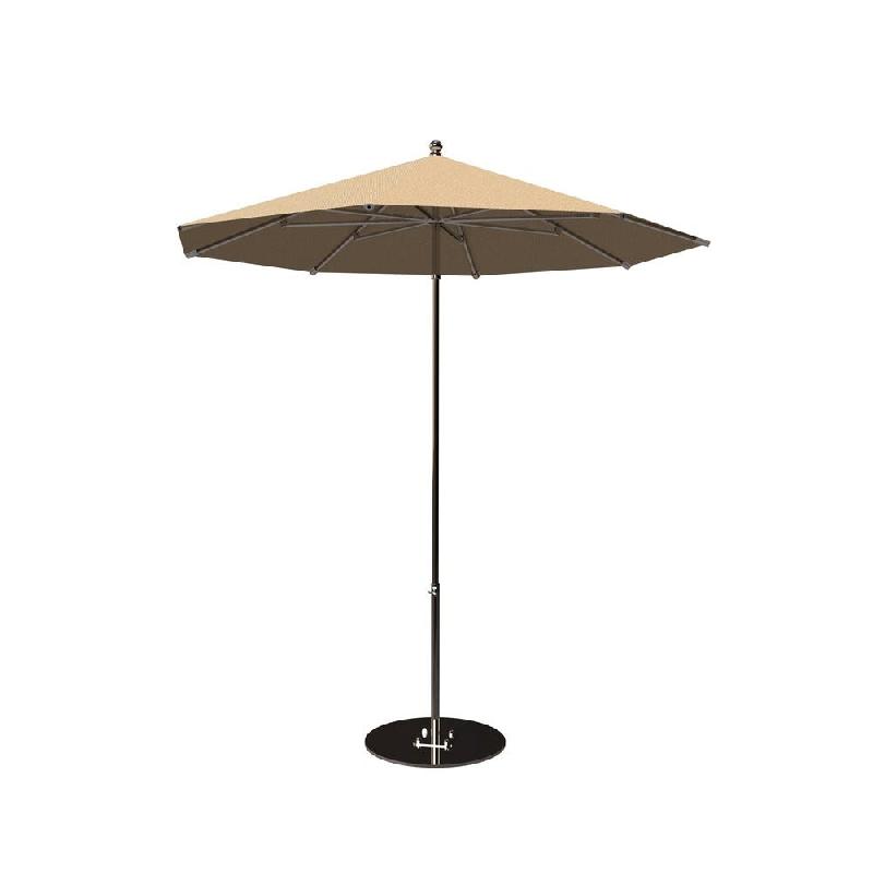Parasol pour terrasse Pro Moorea rond Ø200cm armature + toile + housse - caramel_0