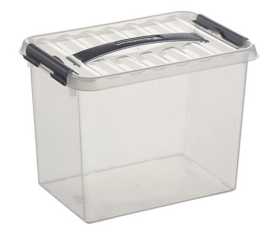 RÉCIPIENT TRANSPARENT AVEC COUVERCLE, 300 X 200 MM - 220 MM