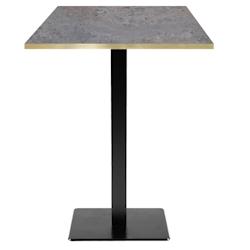 Restootab - Mange-debout 60x60cm - modèle Milan caldeira chants laiton - marron TB-MILFF-6060M-CALD-LAI_0