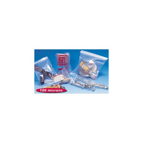 Sachet plastique 100 microns - PEBD - Agréé contact alimentaire - Plusieurs dimensions disponibles_0