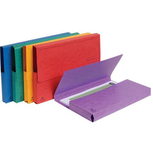 SET DE 5 CHEMISES POCHE CARTE LUSTRÉE 265G/M2 245X325CM - EXACOMPTA