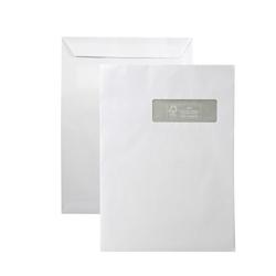SIGMA Pochette d'expédition, Format C4, avec fenêtre, autocollante, blanche, 250 unités - blanc papier 708190_0