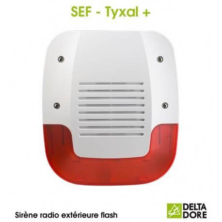 SIRÈNE EXTÉRIEURE FLASH RADIO - SEF TYXAL+ DELTA DORE 6415221