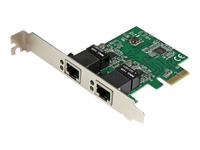 STARTECH.COM DUAL PORT GIGABIT PCI EXPRESS SERVER NETWORK ADAPTER CARD - 1 GBPS PCIE NIC - DUAL PORT SERVER ADAPTER - 2 PORT ETHERNET CARD (ST1000SPEXD4) - ADAPTATEUR RÉSEAU - PCIE - GIGABIT ETHERNET X 2