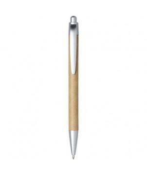 STYLO BILLE TIFLET EN PAPIER RECYCLÉ MARRON - STYLOS PUBLICITAIRES ÉCOLOGIQUES PERSONNALISÉS