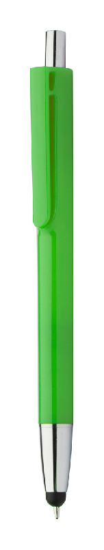 Stylo stylet - corps coloré - encre bleue - couleur verte - 7g_0