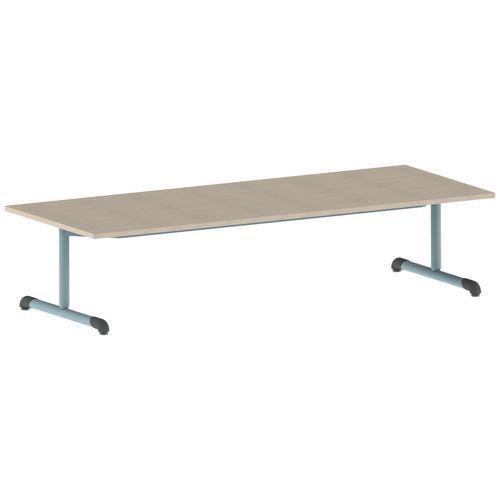 TABLE BANDANA 200 X 80 CM FIXE T1 STRAT ÉRABLE LAGON 6027 - MOBIDECOR