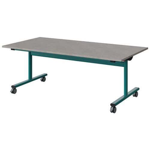 TABLE MALIBU RAB. 160X80 T3 DL STRA ABS BÉTON F186/BLEU 5018