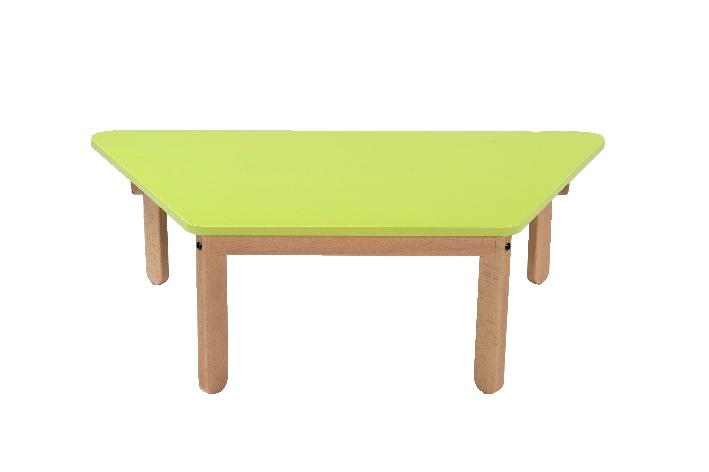 TABLE ZÉBULON TRAPÈZE 120 X 60 CM T2 COLORIS ROUGE CERISE - MANUTAN COLLECTIVITÉS
