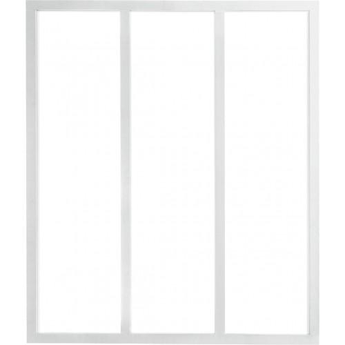 VERRIÈRE INTÉRIEURE 3 CARREAUX 130 X 93,2 CM BLANC KIT ATELIER