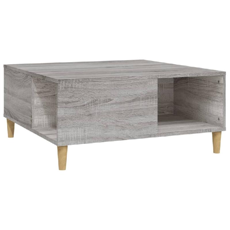 VidaXL Table basse sonoma gris 80x80x36,5 cm bois d'ingénierie Modèle Patio Celeste Plus - 821098_0