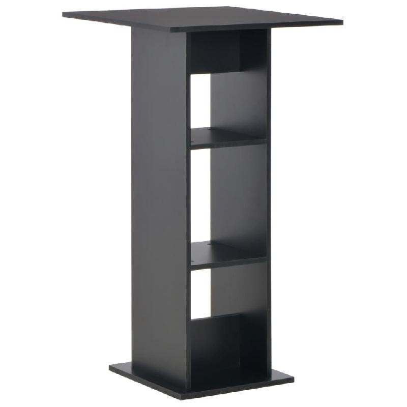 VidaXL Table de bar Noir 60x60x110 cm Modèle Helios Urbain - Bois manufacturé 280206_0
