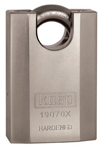 KASP K19070XD - Cadenas haute sécurité 70 mm - Anse fermée en acier allié trempé, anti-effraction et anti-perçage_0