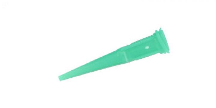 Aiguille de dosage conique filetée luer lock verte 0,84 mm - taille 18_0