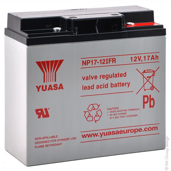 BATTERIE PLOMB AGM YUASA NP17-12I FR 12V 17AH M5-F_0