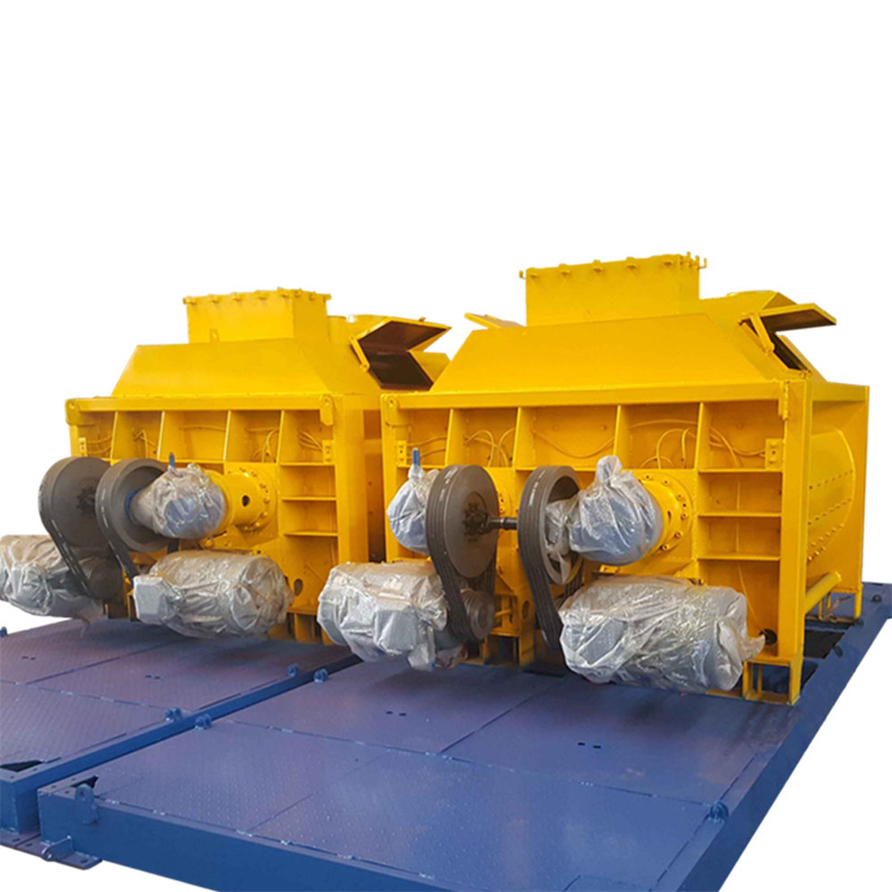 Bétonnière 2000 litres haute puissance à double arbre - ZEYU ZHONGGONG - JS2000 - mélange stable et productivité élevée_0