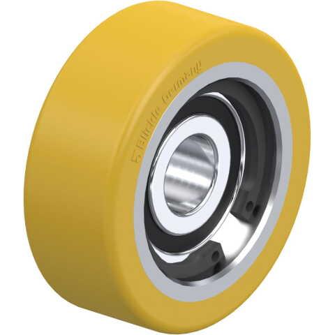 BLICKLE - GALET GUIDE Ø 40MM BANDAGE POLYURÉTHANE PU 70KG - FSTH 40X15/10-8K