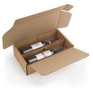 BOÎTE AVEC CALAGE CARTON ET FILM INTÉGRÉ 39,5X23X12CM