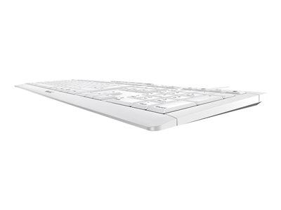CHERRY STREAM KEYBOARD - CLAVIER - FRANÇAIS - BLANC GRISÉ