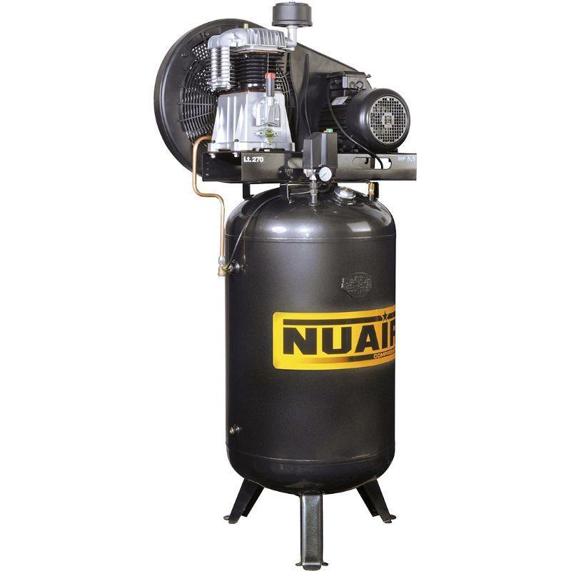 Compresseur à piston vertical NUAIR 270 litres 5.5 CV - Bi-étagé, 10 bar, triphasé 400V_0