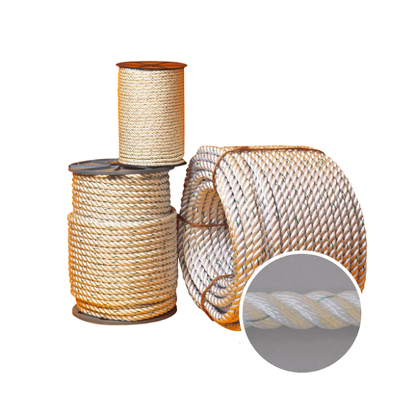 Cordage polyamide - Tous usages : industrie et marine - Couleur blanche - Fil traité anti-UV_0
