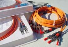 Cordons ou jarretières fibre optique multimode - Duplex 62,5/125 µm - Connecteurs ST, SC, LC, MTRJ - Gaine zéro halogène_0