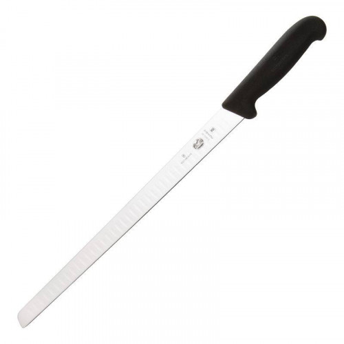 COUTEAU À SAUMON ALVÉOLÉ PROFESSIONNEL NOIR VICTORINOX - 30 CM
