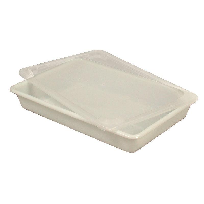Couvercle pour bac 3 Litres - transparent 35.5 X 24 cm - norme contact alimentaire - Polypropylène - Fabriqué en France_0