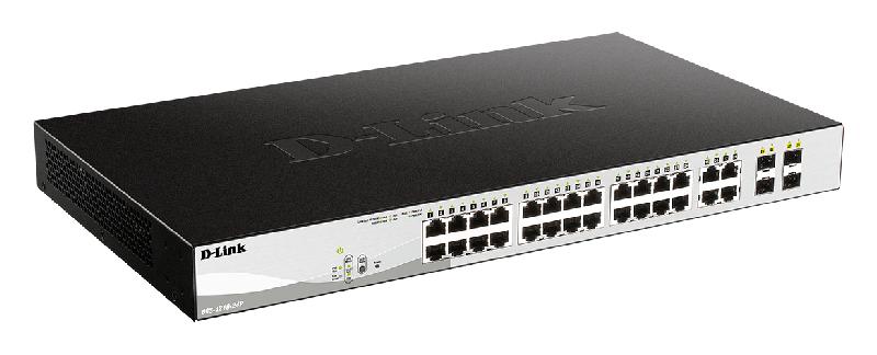 D-Link DGS-1210-24P Géré L2 Gigabit Ethernet (10/100/1000) Connexion Ethernet, supportant l'alimentation via ce port (PoE) Noir_0