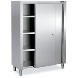 Distform armoire Inox Haute - 2 Portes Coulissantes 1400x600x1900 - 641094963194_0