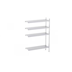 Distform Rayonnage en Acier Inoxydable d'Angle 1030 à 1960 mm 4 Niv P400 Acier inoxydable 1960x400x400x1800mm - 641094004309_0