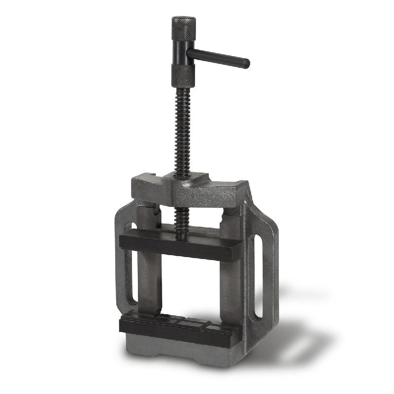 EBERTH Etau pour perceuse en fonte grise et acier, Largeur des mâchoires 125mm, Largeur de serrage maximale 100mm - noir fonte BV3-125F_0