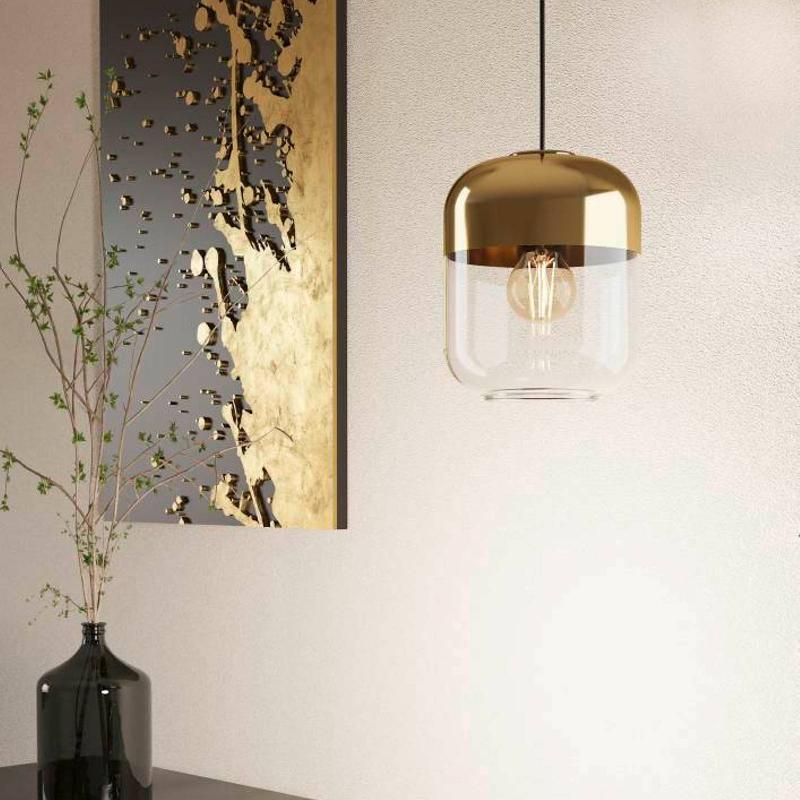EGLO MARYVILLA SUSPENSION, DORÉE/CLAIRE, 1 LAMPE