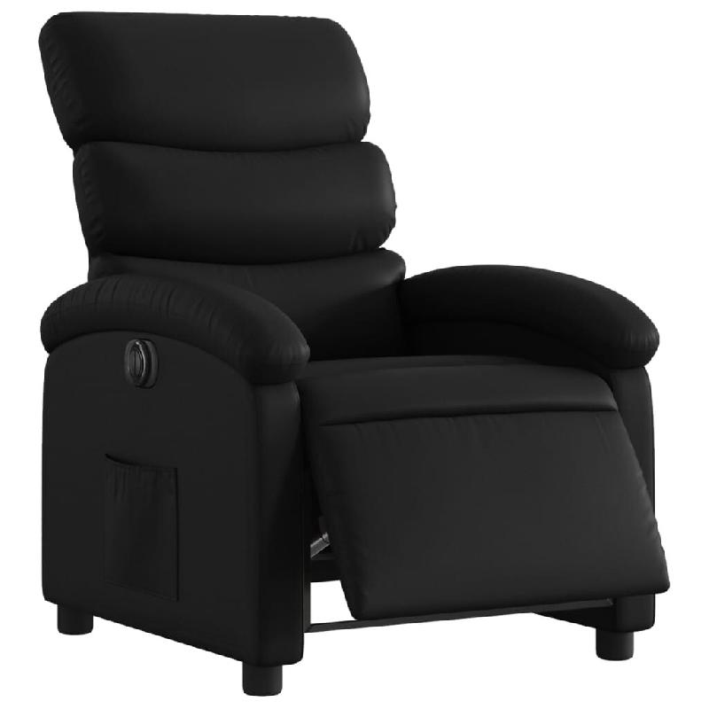 Fauteuil inclinable électrique Noir Similicuir Modèle Corviora - 8721012165144_0