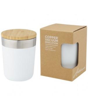 GOBELET LAGAN DE 300 ML EN ACIER INOXYDABLE AVEC ISOLATION PAR LE VIDE - BLANC - MUGS ISOTHERMES PUBLICITAIRES PERSONNALISÉS