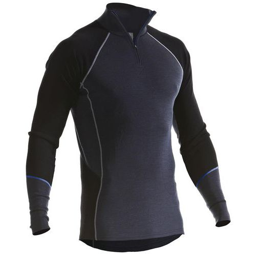HAUT DE SOUS-VÊTEMENTS COL ZIPPÉ WARM GRIS/NOIR TAILLE XXXL - BLAKLADER