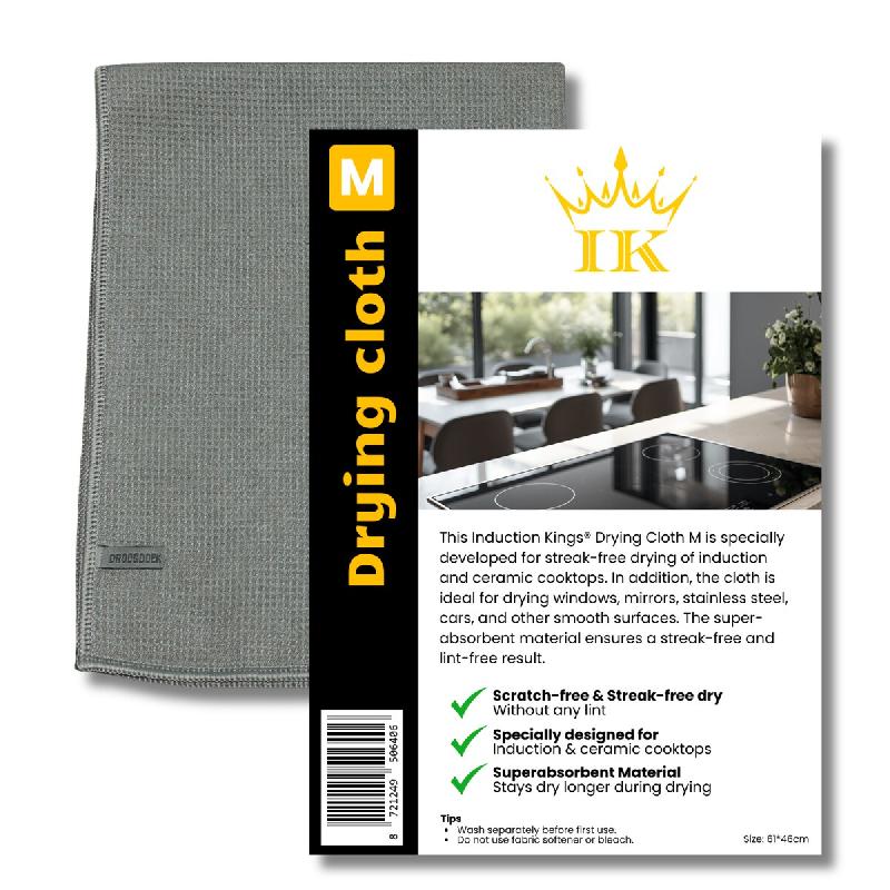 Induction Kings® Chiffon de séchage de qualité supérieure, gris - gris 8721249506406_0