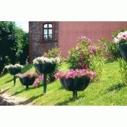 Jardinière tige à fleur Petula - fleurissement urbain adapté - tiges 600 à 2600 mm - polyéthylène anti-UV_0