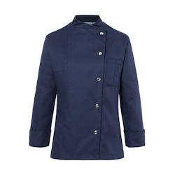 KARLOWSKY Veste de cuisine femme, manches longues, avec boutons, marine , 42 - 42 bleu 4040857028846_0