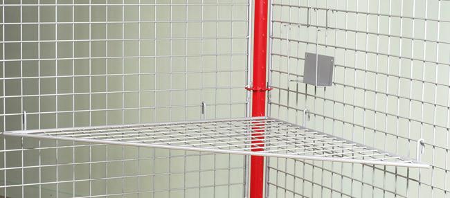 TABLETTE D\'ANGLE PRAXI ALUMINIUM MÉTALLISÉ - MANUTAN COLLECTIVITÉS